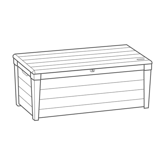 Brushwood 454L Storage Box - Grey